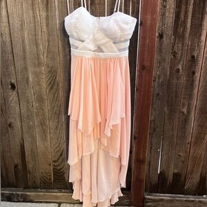 VENUS Pink and White Layered Dress